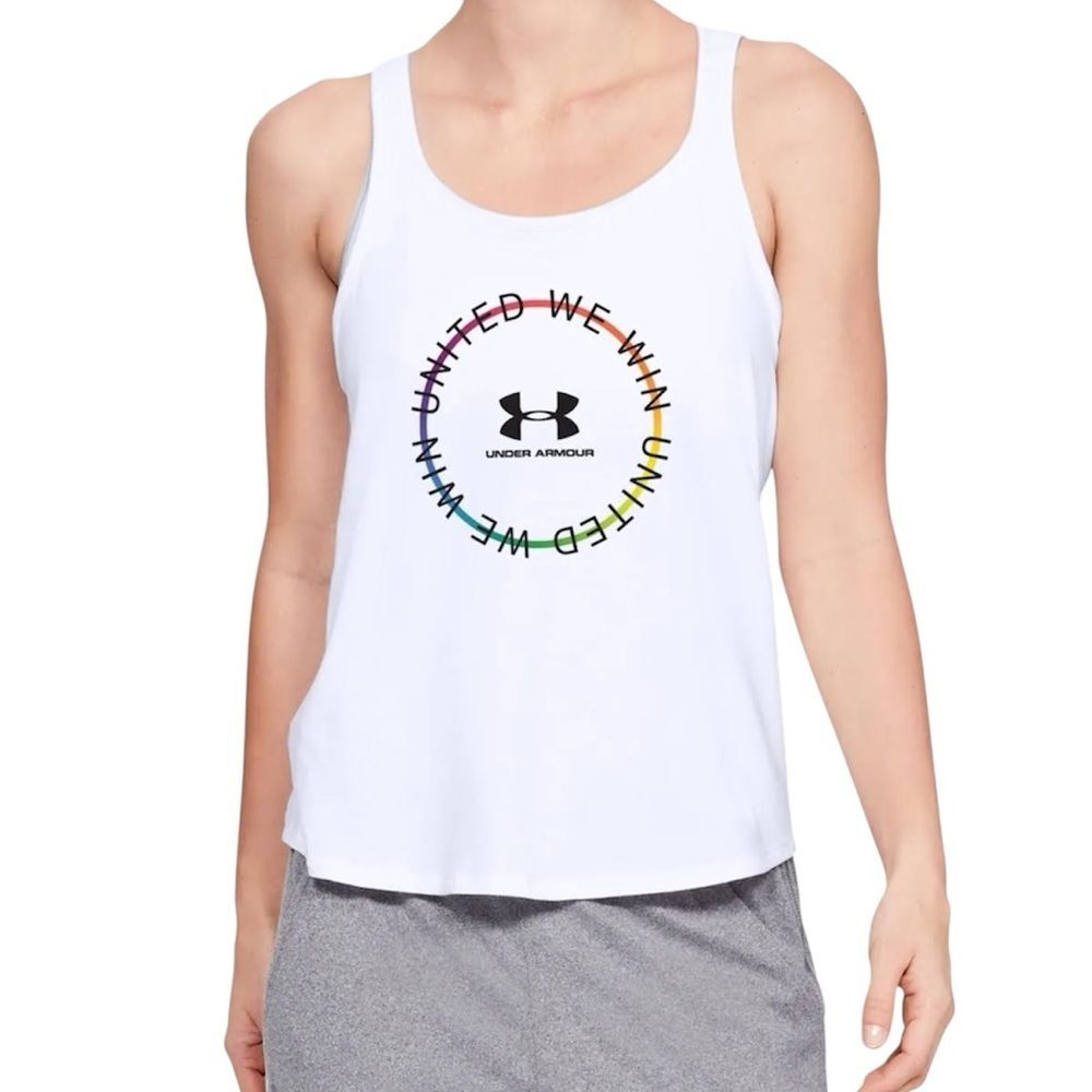 Under Armour Women’s United We Win Pride Tank Top | Size Medium